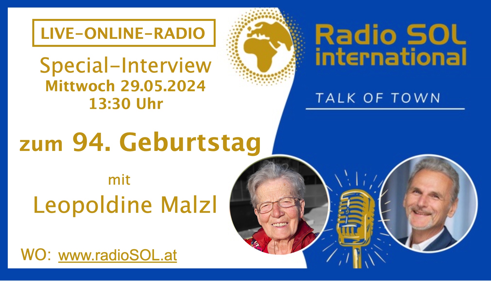 LIVE-ONLINE-RADIO Spezial Interview mit Leopoldine Malzl
